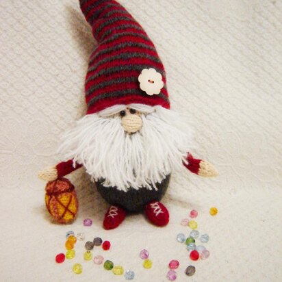 Toy Knitting Patterns Christmas- Knitting pattern Scandinavian gnome, christmas