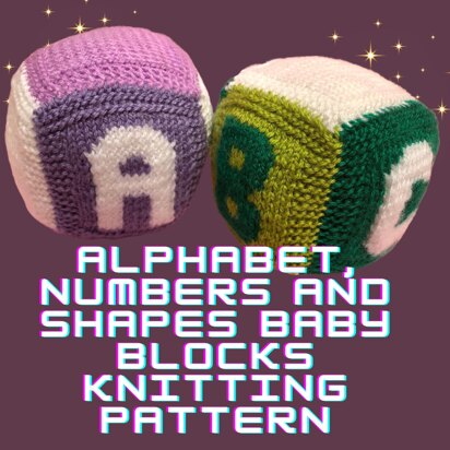 Alphabet, Numbers and Shapes Baby Blocks