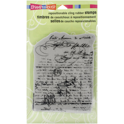 Stampendous Cling Stamp - Vintage Letter