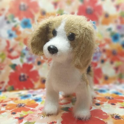 Realistic Crochet Pattern Dog Beagle