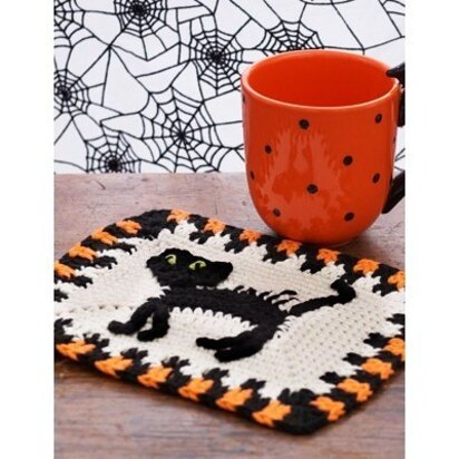 Scaredy Cat Dishcloth in Lily Sugar 'n Cream Solids