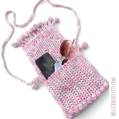 Bobble Pom Pom Heart Bag