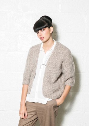 Sucre Cardigan in Rowan Brushed Fleece - Downloadable PDF