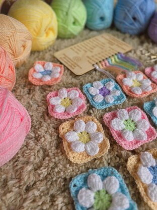 A Year in Flowers Temperature Blanket