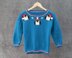 P165 Christmas Penguin Motif Jumper
