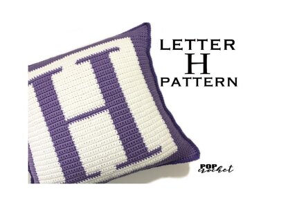 Letter H Pillow