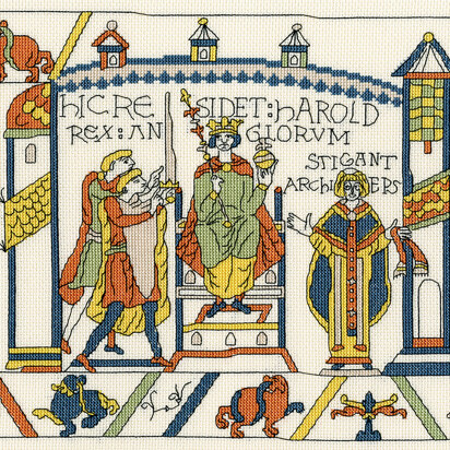 Bothy Threads The Bayeux Tapestry - Coronation Cross Stitch Kit - 30cm x 26cm
