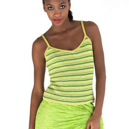 Lemon-Lime Tank in Tahki Yarns Cotton Classic Lite