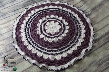 A Round The Flower Garden Afghan