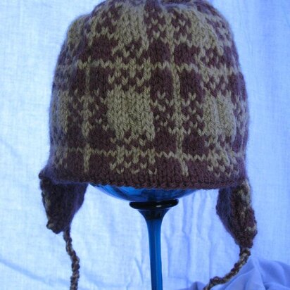 Hunter's Plaid Hat - knitting pattern