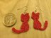 Cat-shapped earrings