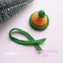 Mini Beanie hat and Scarf crochet pattern, Crochet miniature hat for amigurumi doll, pom pom hat tiny ornament