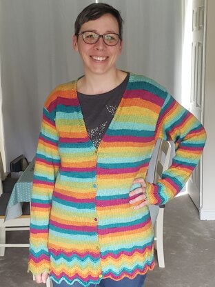 Stripy cardigan