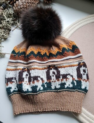 Spaniel Dog Knit Hat