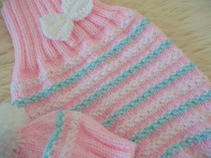 Pattern #47 Baby Cocoon & Hat Set