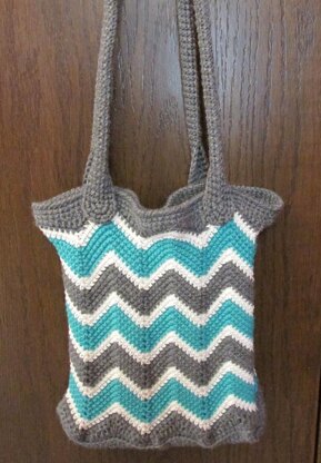 Chevron Book/Grocery Bag