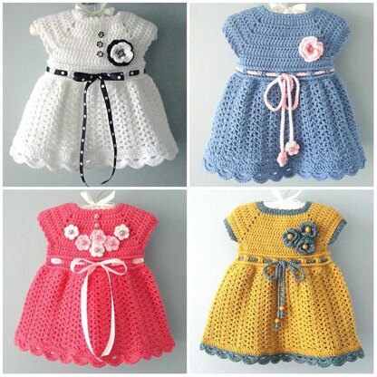 Baby Dress Baby Cardigan 0 - 12 months Baby Set by Elena Mitchell