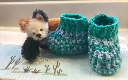 Unique baby booties