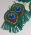 8. Peacock feather earrings