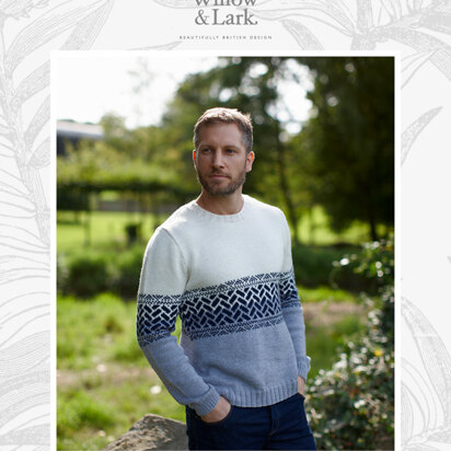 Edward Jumper - Knitting Pattern For Men in Willow & Lark Ramble