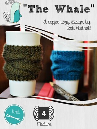 "The Whale" Seamless Coffee Cozy Zarf