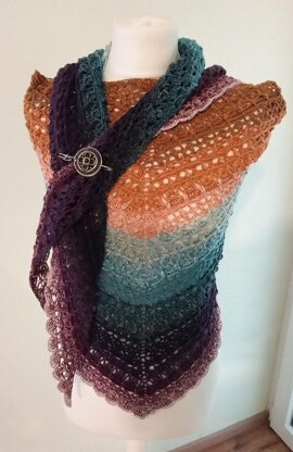 Flat Triangular Scarf "Despina"