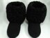 Boot Style Slippers Felted Knit for Women