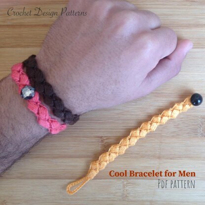 Cool Bracelet for Men Best Gift for Father’s Day - Crochet Pattern -