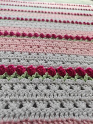 Granny's Tulips Blanket