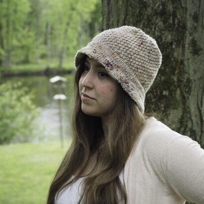 Pressed Flower Bucket Hat - knitting pattern