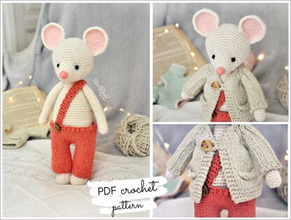 Amigurumi White Mouse