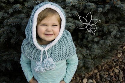 Winter Crystals Hooded Cowl
