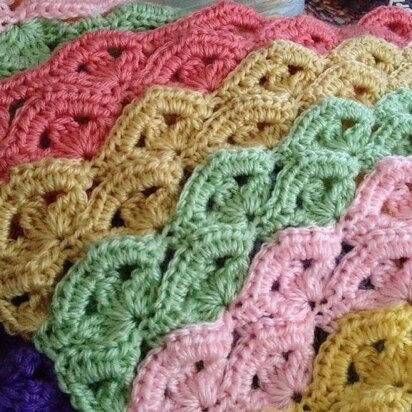 Irish Wave Baby Afghan