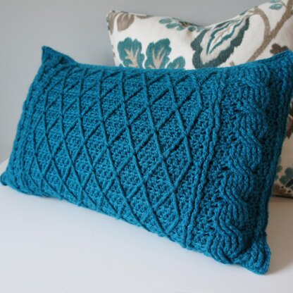 Cables & Lattice Pillow