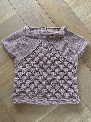 Lace pattern pullover