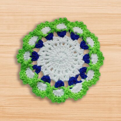 Crochet Round Coaster Pattern PDF + Video Tutorial