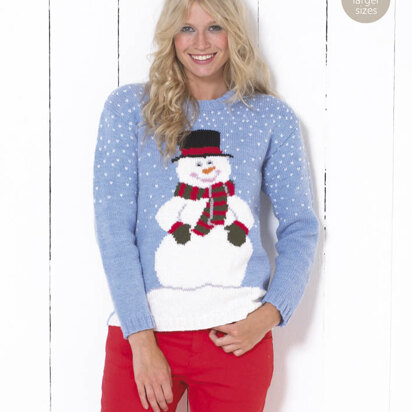 Snowman Jumper in Sirdar Country Style DK - 9723