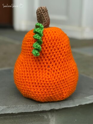 Assorted Crochet Pumpkins with Curly Vines