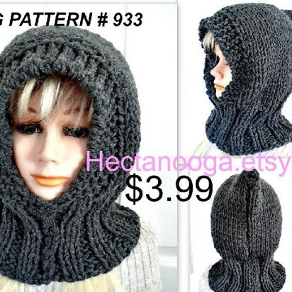 933 - Knitted Hood