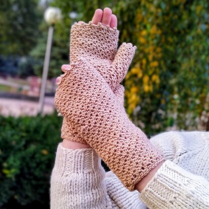 Fingerless gloves Shell