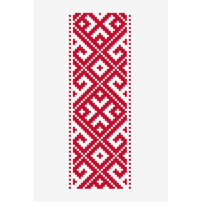 Geometric Romanian Banner in DMC - PAT0701 - Downloadable PDF