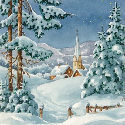 Grafitec Snow Chapel Tapestry Kit - 30cm x 22cm