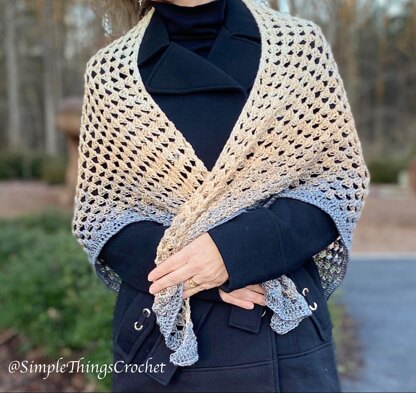 Softly Sweetly Triangle Shawl