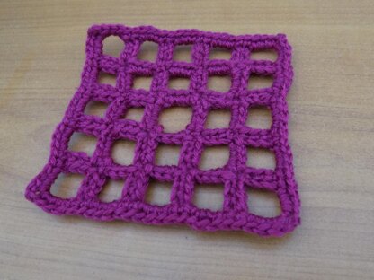 Crochet Lattice Granny Square