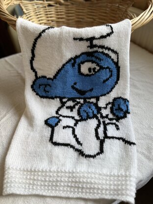 Baby Smurf Baby Blanket