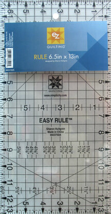 EZ International Rule 6.5" X 13" Acrylic Template