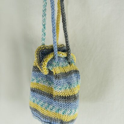 Lighthouse Pouch in Cascade Yarns North Shore Prints - DK407 - Downloadable PDF - knitting pattern