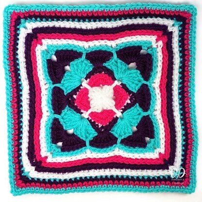 All Aflutter 12" Afghan Square