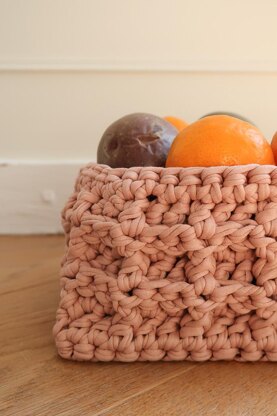 Waffle Stitch Basket