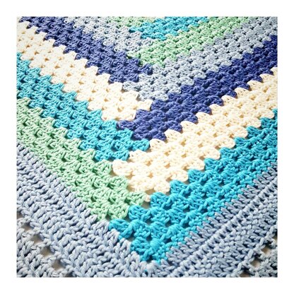 Blanket :: Log Cabin Baby Buggy Afghan